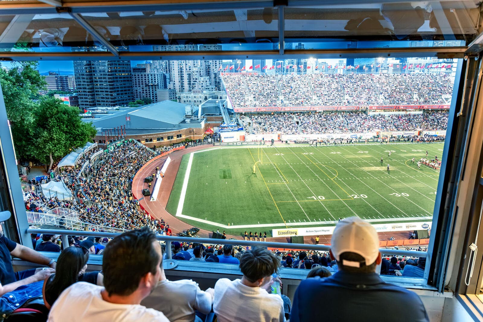 ALOUETTES PRIVATE SUITE — Montreal bachelor party experience