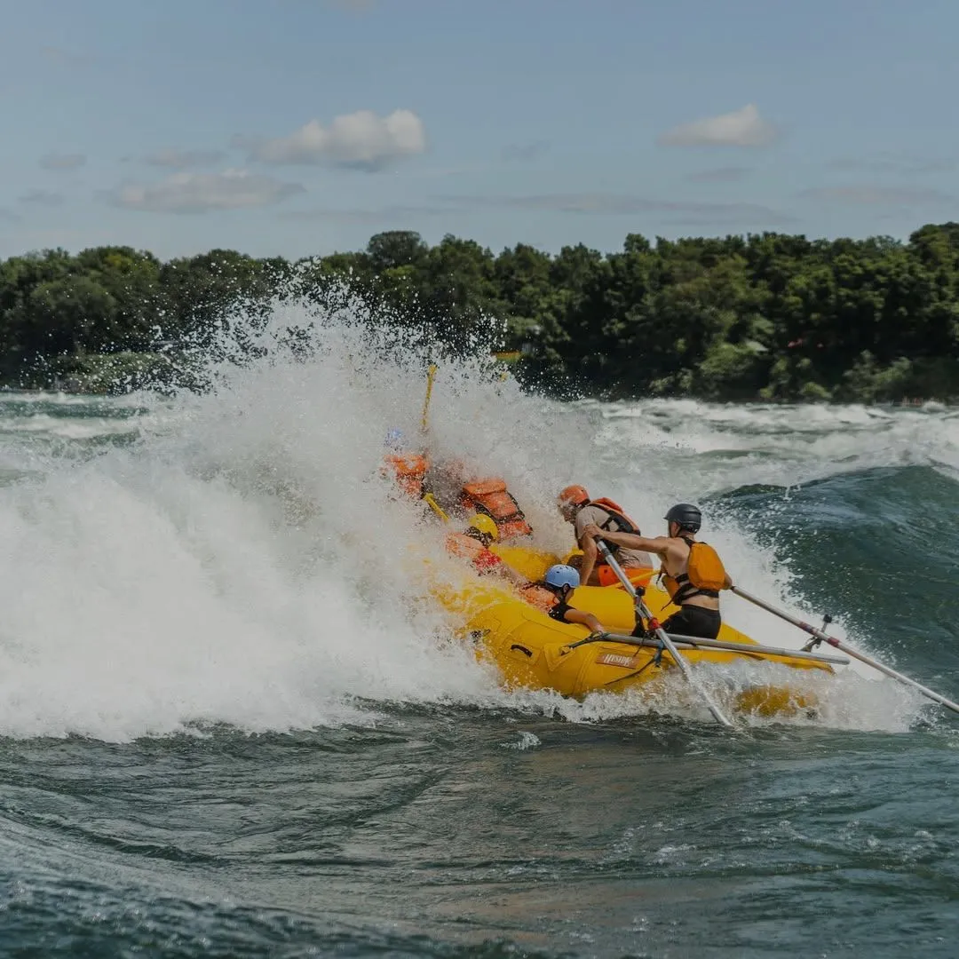 Class IV white water rafting on the St. Lawrence — half-day Montreal bachelor party adventure